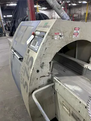 6" HIGH X 14" WIDE DIMTER  OPTICUT MODEL #S75 CROSS-CUT AUTOMATIC WOOD SAW, NEW 2003: STOCK #22923