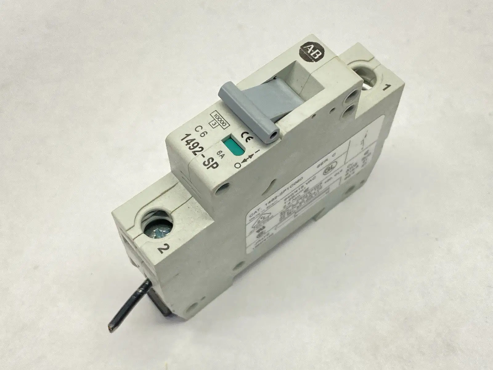 1492-SP1C060 | Allen Bradley  Ser C Circuit Breaker 1-Pole 6A 240/415 VAC - Used