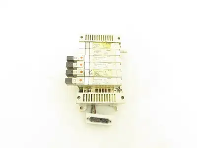 SMC VQ2100N-5 Pneumatic 7-Station Manifold 5/2 Solenoid Valves 24VDC