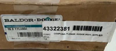 NEW BALDOR DODGE 004588 9S X 1 COUPLING FLANGE