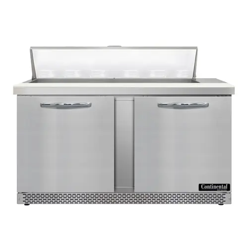 Continental D60N12-FB 60" Designer Line Sandwich/salad Prep Table W/ Refrigerated Base, 115v