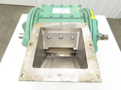 Andritz Sprout Bauer 1410 MSI Stainless Rotary Airlock Feeder Valve 8x10" Flange