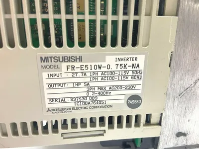 FR-E510W-0.75K-NA | Mitsubishi  Transistorized Inverter - For parts or not working