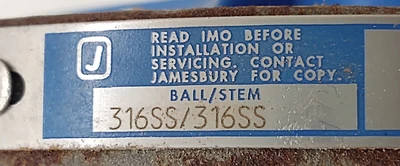 NEW Jamesbury 7150312236XTZ1
