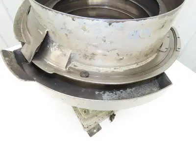 18" Vibratory Bowl Parts Feeder 115V Magnetic Coil Stainless 15/16" Wide Product