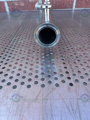 Stainless Steel Manifold 1.5" Sanitary Fitting w/ 8 Ports 1/2" Sanitary Fitting
