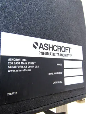 NEW ASHCROFT CAT # 4080 PNEUMATIC TRANSMITTER 5000PSI 3-15PSI