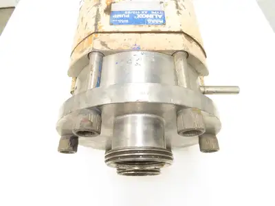 MAAG Alinox AX 110/62 Stainless Rotary Lobe Gear Pump 4" 631cm³/rev