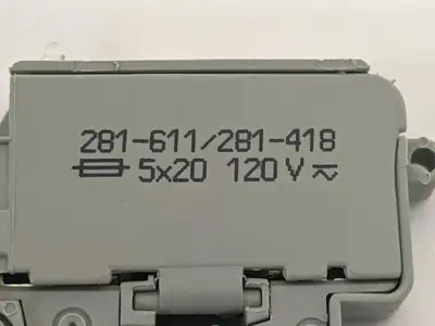 USED WAGO 2-CONDUCTOR FUSE TERMINAL BLOCK