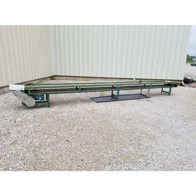 Used 14'' wide x 21' Long Industrial Belt Conveyor