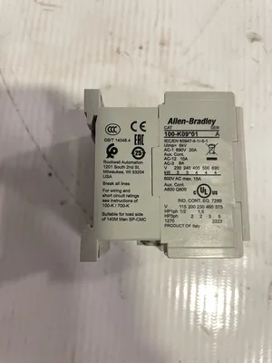 Allen-Bradley 100-K09ZJ01 Ser A Mini Contactor 24VDC 9A 3-Pole -NIB