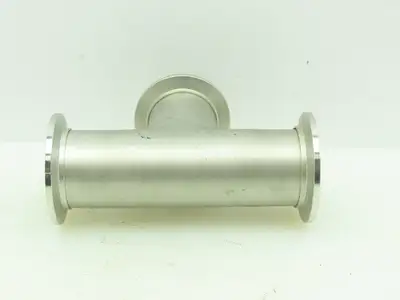 Agilent KT01500246 Tee NW40 Klamp Flange Fitting Stainless Steel 1.5"