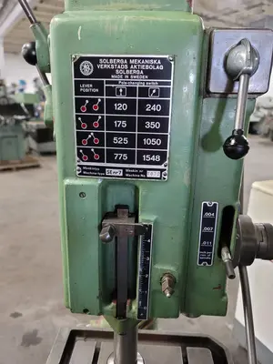 Used SOLBERGA SE NR7 Heavy Duty & Sensitive Single Spindle Drills Kentucky US | Aucto #565270