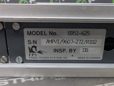 Fossil Power Systems Inc. S951-625 Flame Controller Module Used