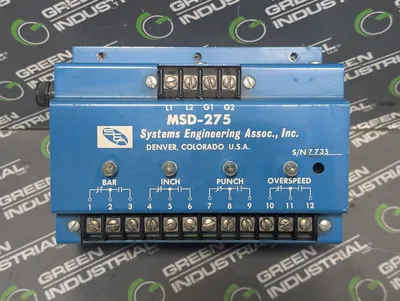 Systems Engineering Assoc., Inc. MSD-275 Bar/Inch/Punch/Overspeed Module Used
