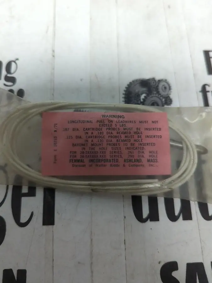 New | in-Stock FENWEL FORM E 1071D Probes Ohio US | Surplus Asset Holdings #1234511