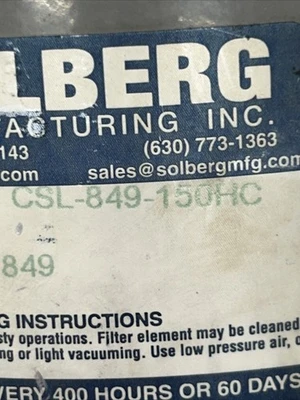 USED SOLBERG CSL-849-150HC