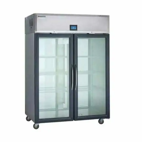 Delfield GARPT2P-G 55 2/9" Two Section Pass Thru Refrigerator, (4) Left/right Hinge Glass Doors, 115v