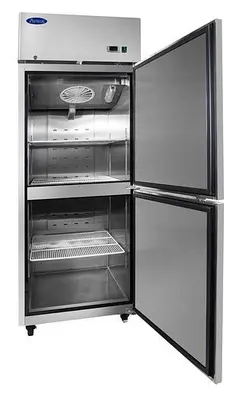 2 HALF DOOR FREEZER- TOP MOUNT