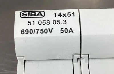 SIBA 51-058 05.3 50 AMP FUSE HOLDER 690/750V 4C-28