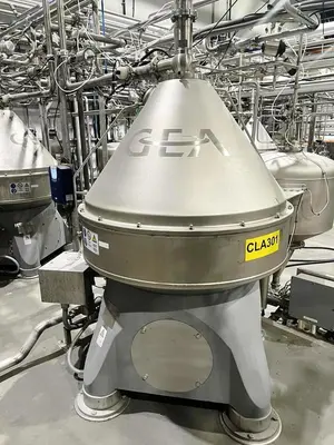 (7) GEA Westfalia SSI 300-06-772 vegetable protein clarifier centrifuges, 316SS.