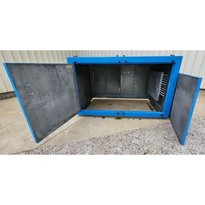 Used 75HP Alusuisse Alesa Pressure Blower w/ Inlet Filter and Acoustic Enclosure