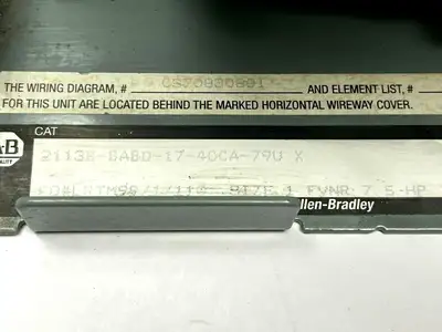 Used Allen-Bradley 2113B-BABD-17-40CA-79U Motor Controllers Michigan US | Maverick Industrial Sales #1462648