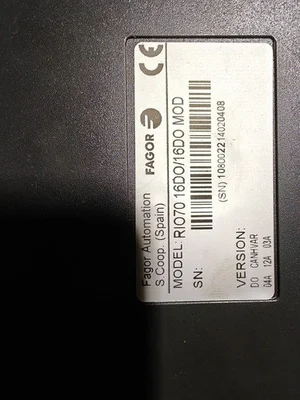 USED FAGOR SERVO DRIVE RIO70 16DO