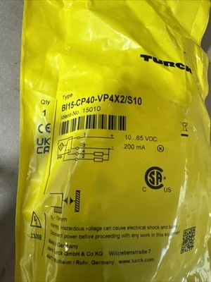NEW Turck bi15-cp40-vp4x2/s10