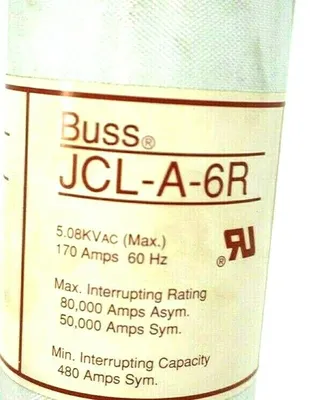 NEW BUSSMANN JCL-A-6R FUSE JCLA6R