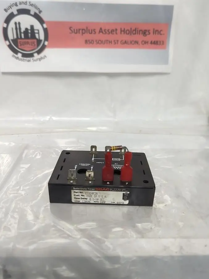 Used SSAC EISS4F20 Industrial Controls Ohio US | Surplus Asset Holdings #1540836