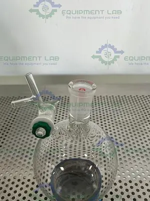 USED SIGMA ALDRICH 1000 ML SOLVENT STORAGE FLASK 24/40 W/ 4 MM PTFE STOPCOCK STOPCOCK