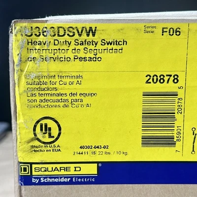 NEW Schneider Electric HU363DSVW