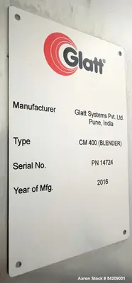 Used Glatt CM 400 Stainless Steel Column Bin Blender | 500L, 300L & 100L Bins | 2016 | HMI Controlled | 480V