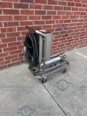 USED IDEX WRIGHT FLOW S1L ROTARY LOBE W/STAINLESS 1/2 HP MOTOR, CONTROLLER
