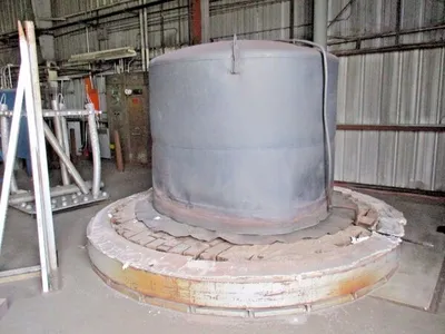 60" diameter x 72" H Annealing Furnace, gas-fired, hydrogen gas, 2150°F, complete w/control