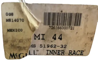 NEW MCGILL 51962-32 INNER RACE BEARING MI44 5196232