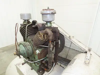 Speedaire Dayton Two Stage Air Compressor 3Ph 230/460V 10Hp 200PSI 120Gal Tank