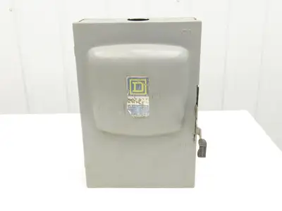 Square D D324 200A Fusible Safety Disconnect Switch Single Throw 240V 3 Pole