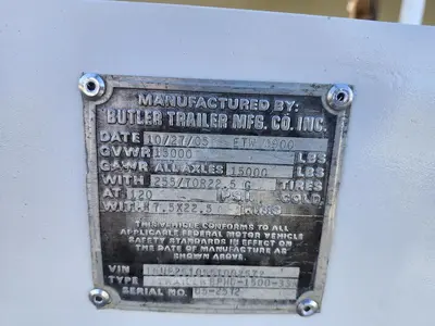 Used 2005 BUTLER BPHD 1500 SA Misc Trailers Florida US | Monster Equipment #1382728