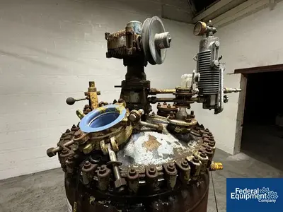 USED Pfaudler 200 Gal Pfaudler Glass Lined Reactor, 25/75#