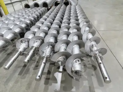 BW Sinclair 10" Screw Conveyor Food Grade Dry Bulk Feeder 3PH Belt Drive 128'