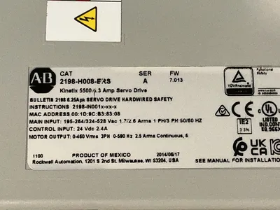 Used ALLENBRADLEY 2198H008ERS Servo Drives Ohio US | HGR 24 #1263392