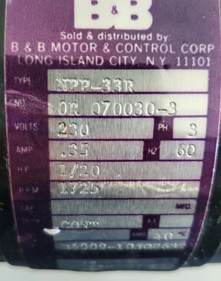 New | in-Stock Bodine NPP-33R Motors (misc) Indiana US | J&J Industrial Supply #512078