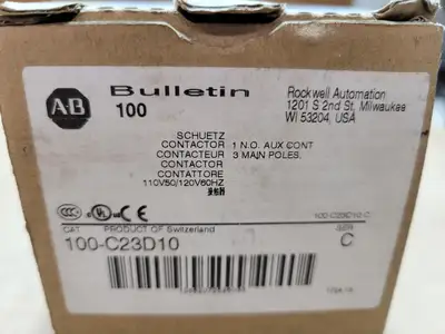 New | in-Stock ALLEN-BRADLEY 100-C23D10 Switchgears British Columbia CA | Lenmark #1438286