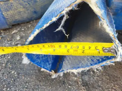 6" x 85 ft Hose Blue
