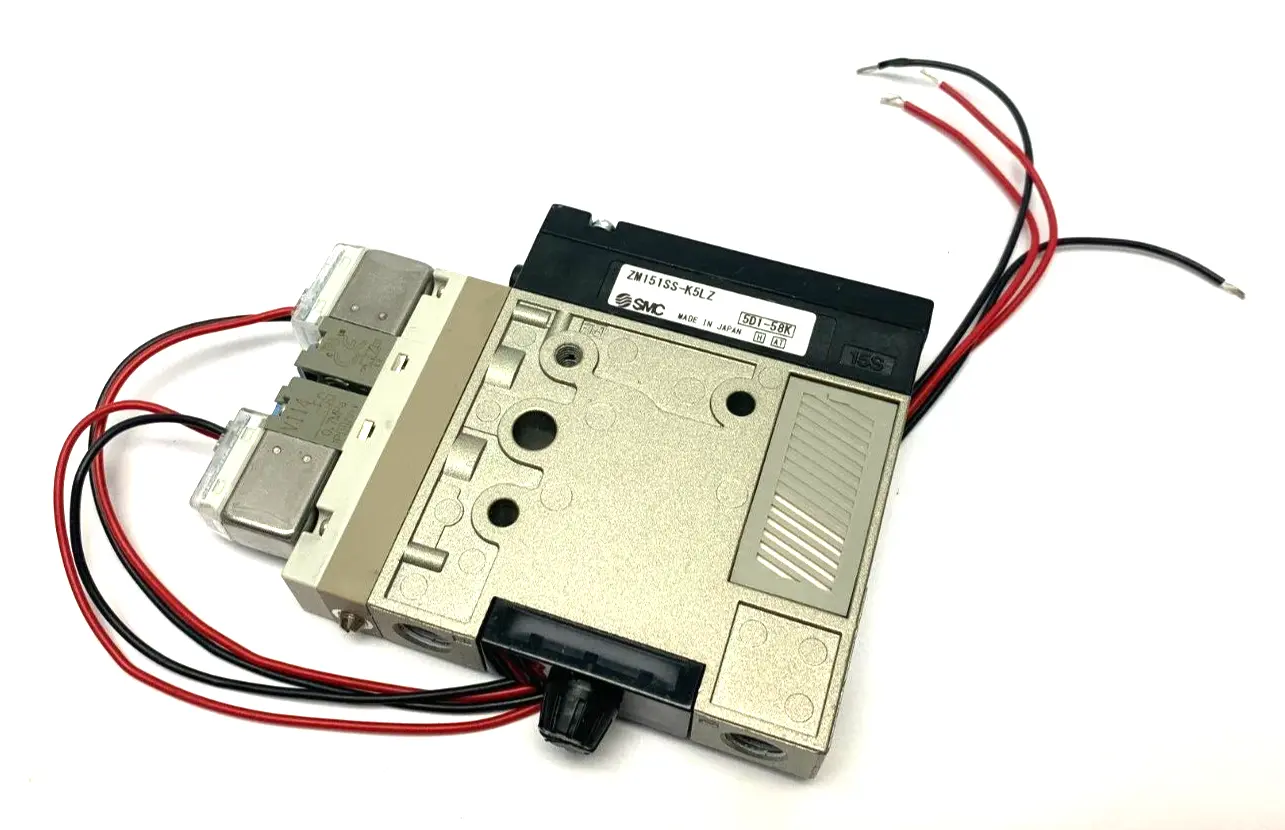 ZM131H-K5LZ | SMC  High Pressure Vaccum Generator w/ V114-5G Solenoids - Used