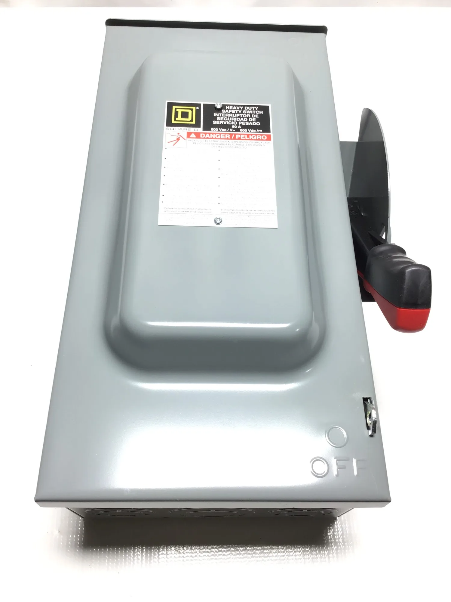 Square D H362RB Heavy Duty Safety Switch 60A 600VAC Type 3R Enclosure