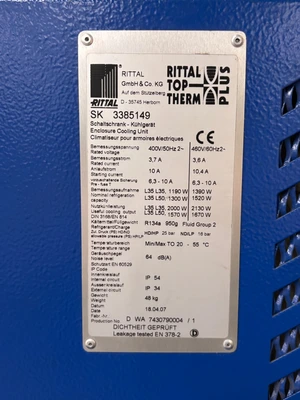 Used 2007 RITTAL SK3385149 Air Conditioning Equipment Illinois US | Aucto #1351877