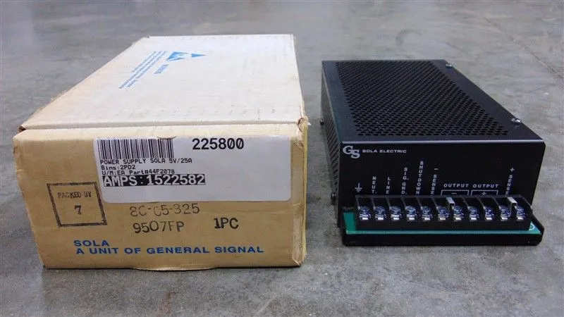 SOLA 86-05-325 Component Type Power Supply Custom Rectifier 5VDC 25A New NIB